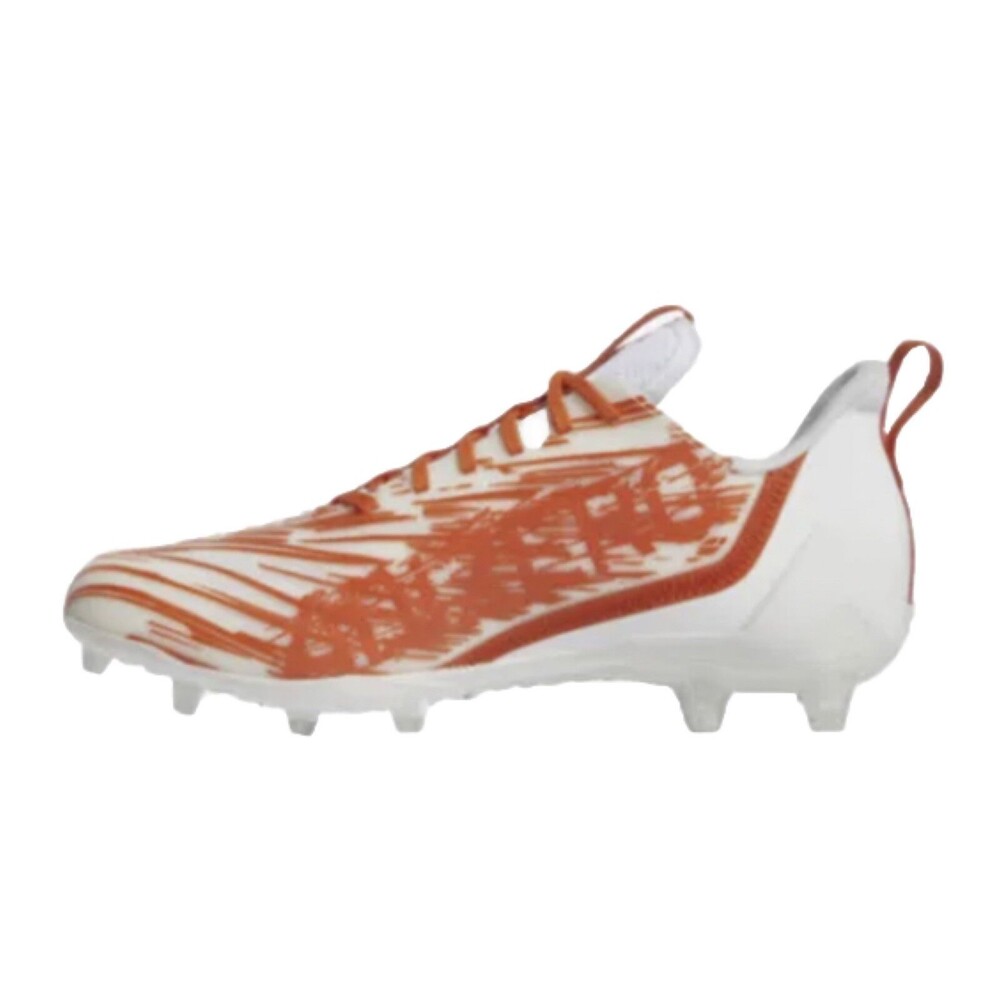 NEW Adidas Adizero White Team Orange Football Cleats GZ6913 Men’s Size 12
